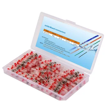 

170PCS Red Solder Seal Wire Connectors,Heat Shrink Butt Connectors,Electrical Wire Terminals,Insulated Waterproof Marine Automot