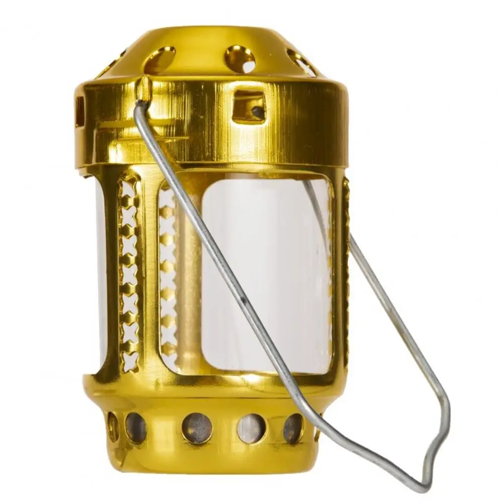 Candle Lantern Mini Bright Aluminium Alloy Brass Night Fishing