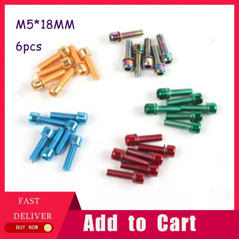 Новинка 6 шт./компл. винты на руль велосипеда M5/M6 * 18 мм подвесные болты стандартные