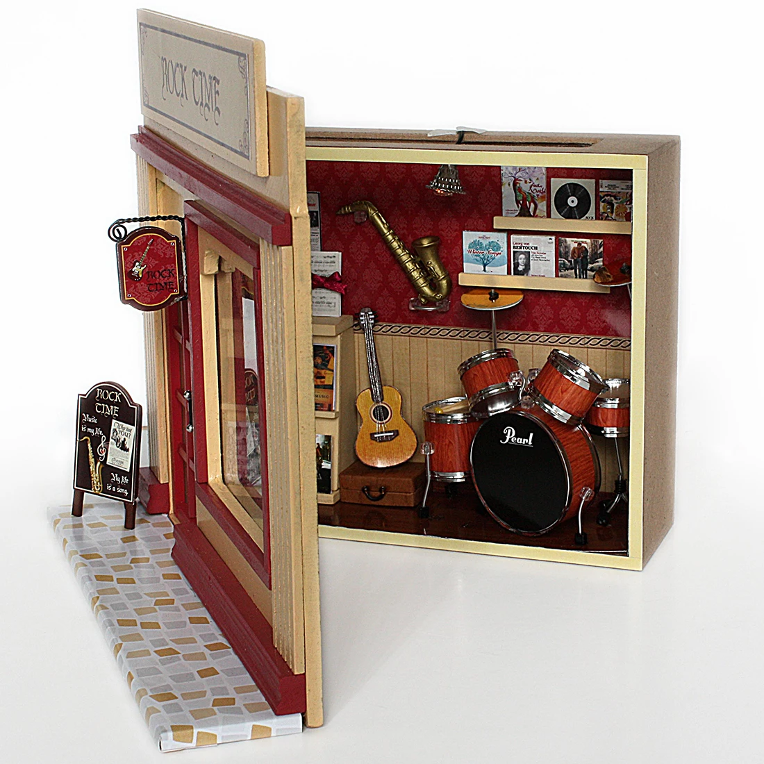Купить 1 Кукольный домик получить 1 подарок интересный домик Rock Time House 3D Сборка DIY домашний креативный набор "дом"
