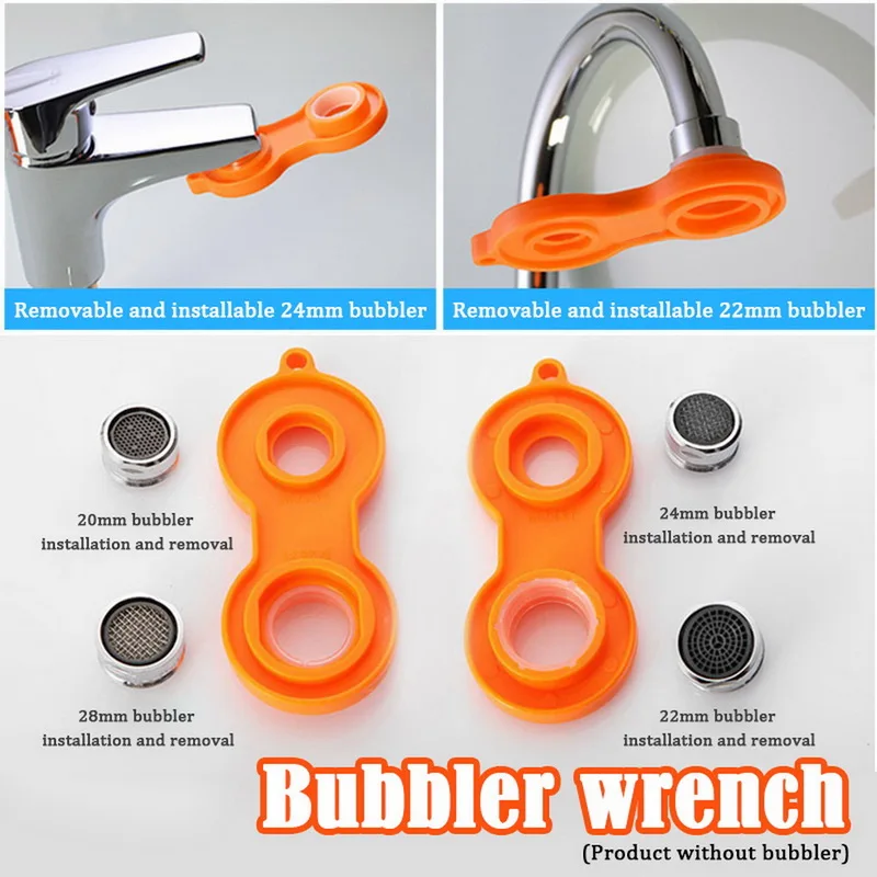 Gran venta 1Pc de salida de agua Universal llave burbujeador de la llave desmontaje herramienta de limpieza de cuatro lados disponible Bubbler amarillo llave Erb1eQZD7GW