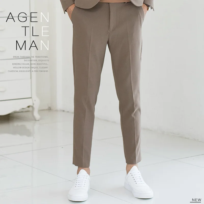 Zogaa/Новинка года; модные брюки в японском стиле для мужчин; Тонкий Повседневный хлопковый костюм; брюки; мужской Молодежный костюм; брюки; Лидер продаж