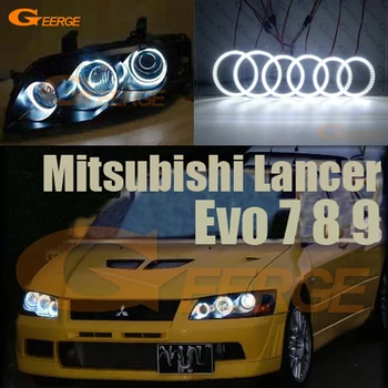 

For Mitsubishi Lancer Evo 7 8 9 2002-2007 Excellent 6 pcs smd led Angel Eyes kit halo rings Super bright DRL