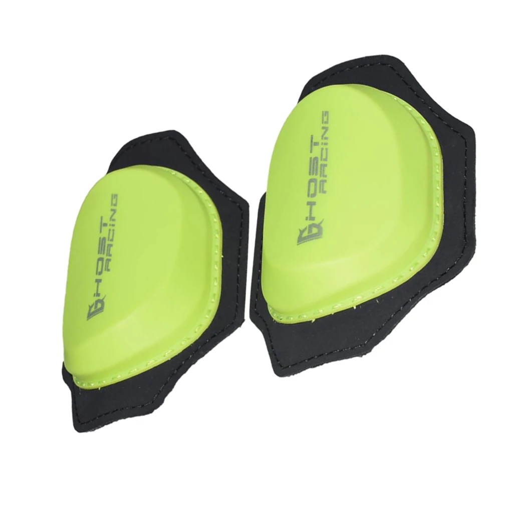 Green, 2 Pcs Sets Knee Shin Gear Guard Pad Protector Knee Slider Pads Support for Outside Riding Motorcycles Motorbikes
