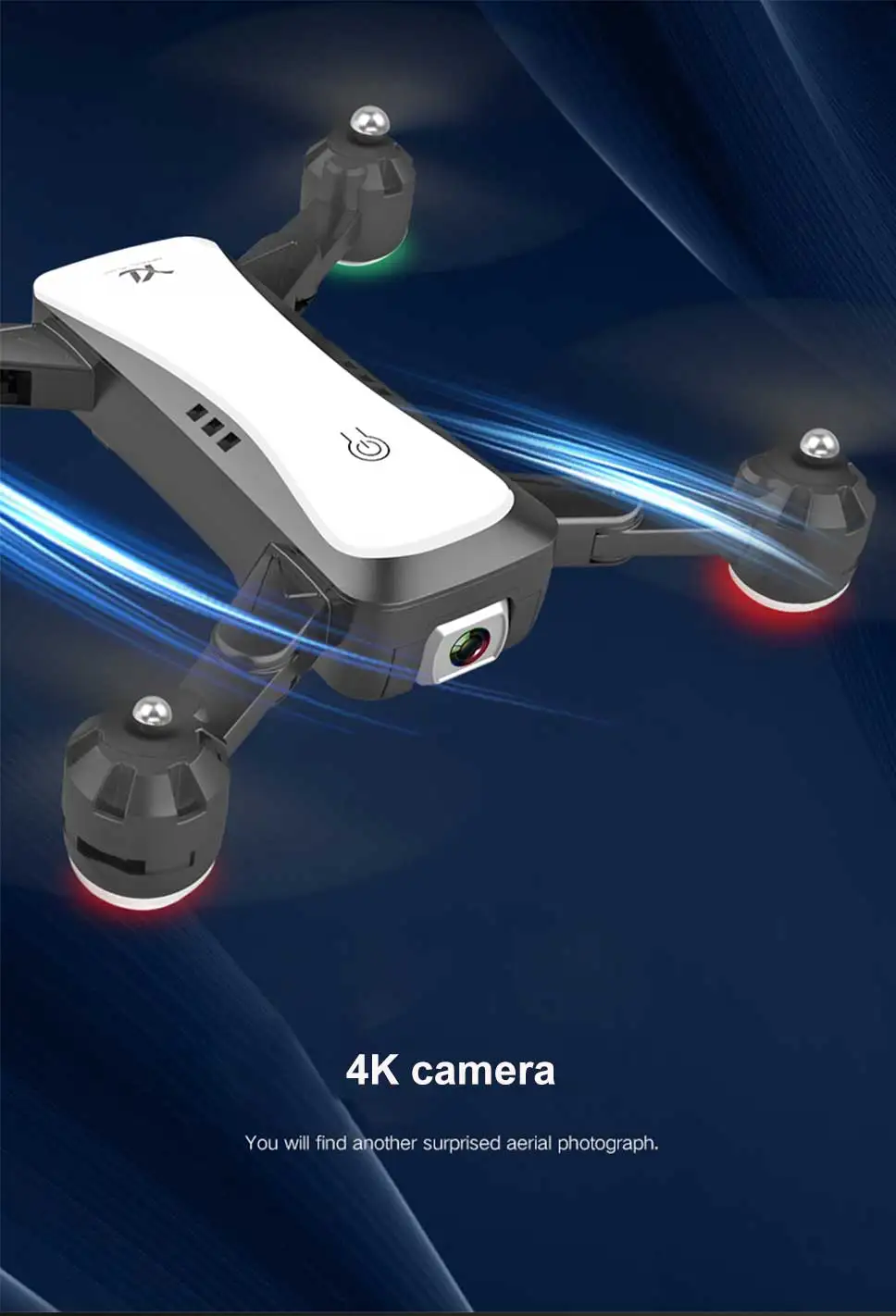 Дрон камера 4k HD WiFi FPV Квадрокоптер оптический поток hover высота держать двойной Вертолет камеры Дрон с камерой