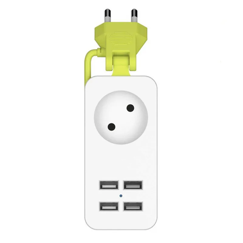 Силовая лента 4 USB 1/2 ЕС розетки мульти разъем питания 1200 Вт 1,5 м провод настенное зарядное устройство для мобильных планшетов удлинитель портативный разъем