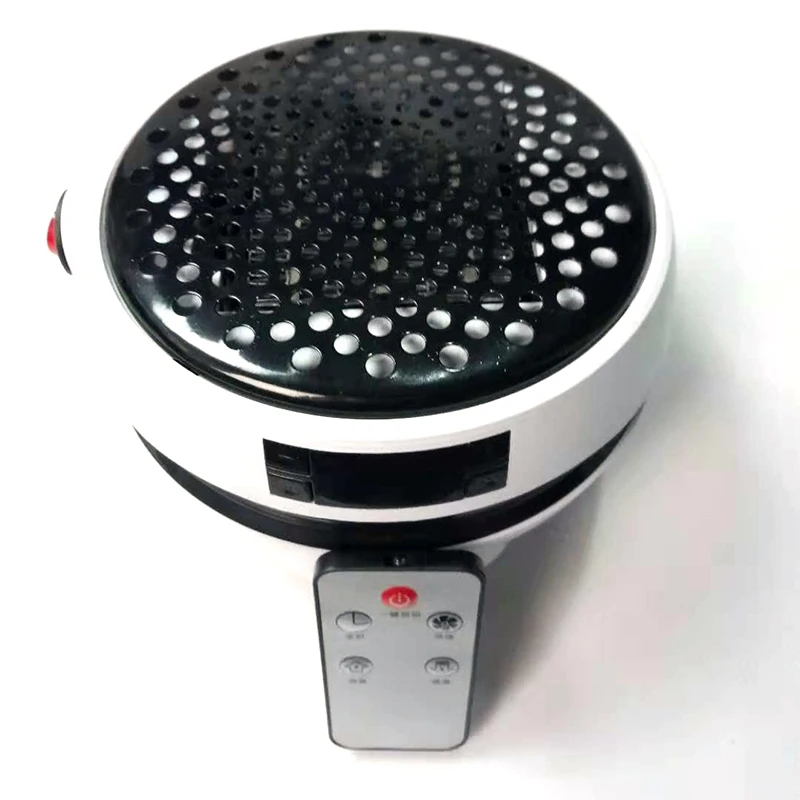 

900W Electric Heater Mini Fan Heater Desktop Home Wall-Mounted Heater Stove Radiator with Remote Control with Eu Plug