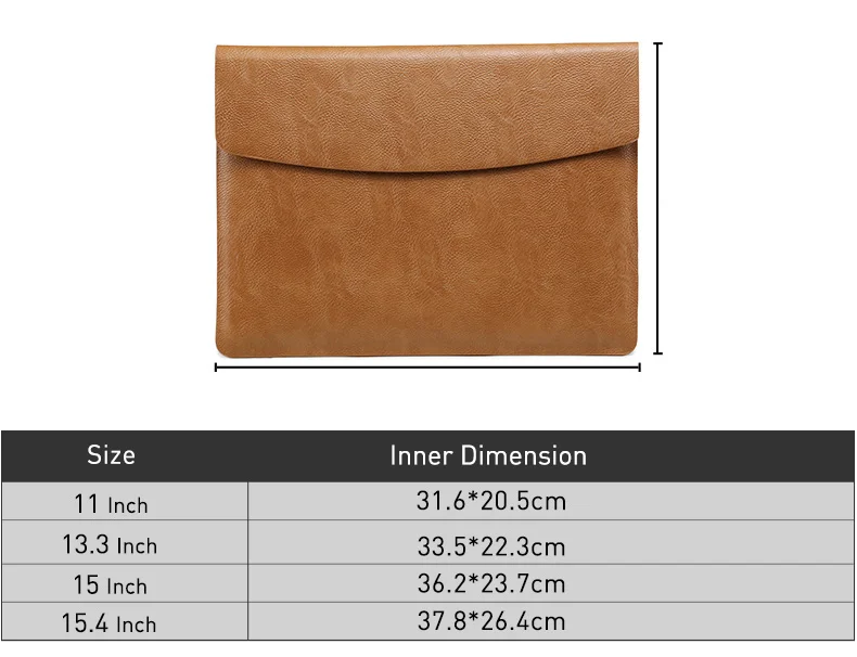 Модная новинка 13,3 дюймов Сумка для ноутбука из искусственной кожи для MacBook Pro/Air 15,4 дюймов рукав для ноутбука для Apple MacBook, Xiaomi PU Сумка для ноутбука