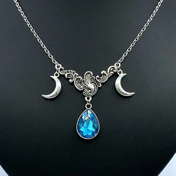 Drop Pendant Moon Necklace