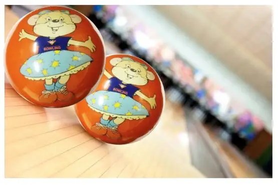 10pounds 11pounds Cartoon characters import transparent bowling ball for AMF