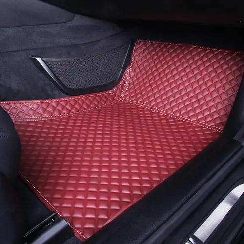 Водонепроницаемые автомобильные коврики для Audi a3 Audi a5 Audi a38v Audi q5 Audi q3accessories Audi a4 b8 Audi a3 8p Audi a1 Audi tt - Название цвета: Red wine