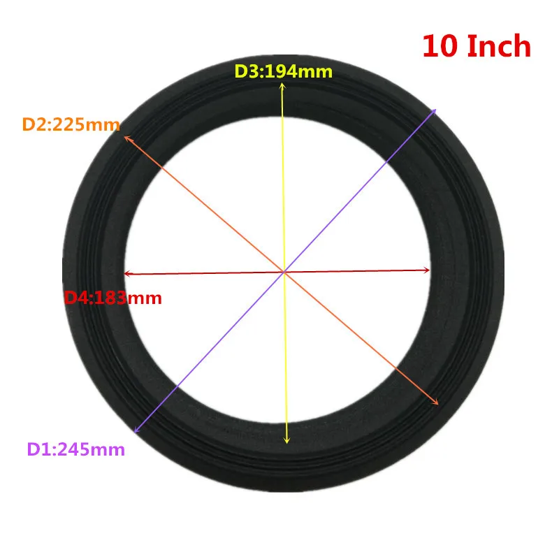 

I KEY BUY 2pcs/lot 10 inch Speaker Surround Cloth Repair Woofer Cloth Surrounds For Speaker 245mm 225mm 194mm 183mm