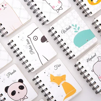 

4PCS Mini Cartoon Kawaii Notebook Memo Cute Notepad Diary Planner Writting Paper Office School Stationery Supplies Kid Gift