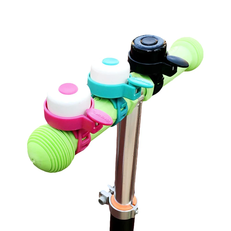

360 Degree Rotation Kids Bicycle Bell Loud Sound Plastic Silicone Scooter Mountain Bike Bell Horn for Cycling Accessories