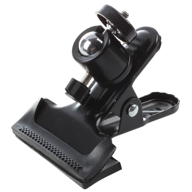 

AMS-Metal Photo Studio Flash Spring Clamp Clip Mount With Ball Head--Black