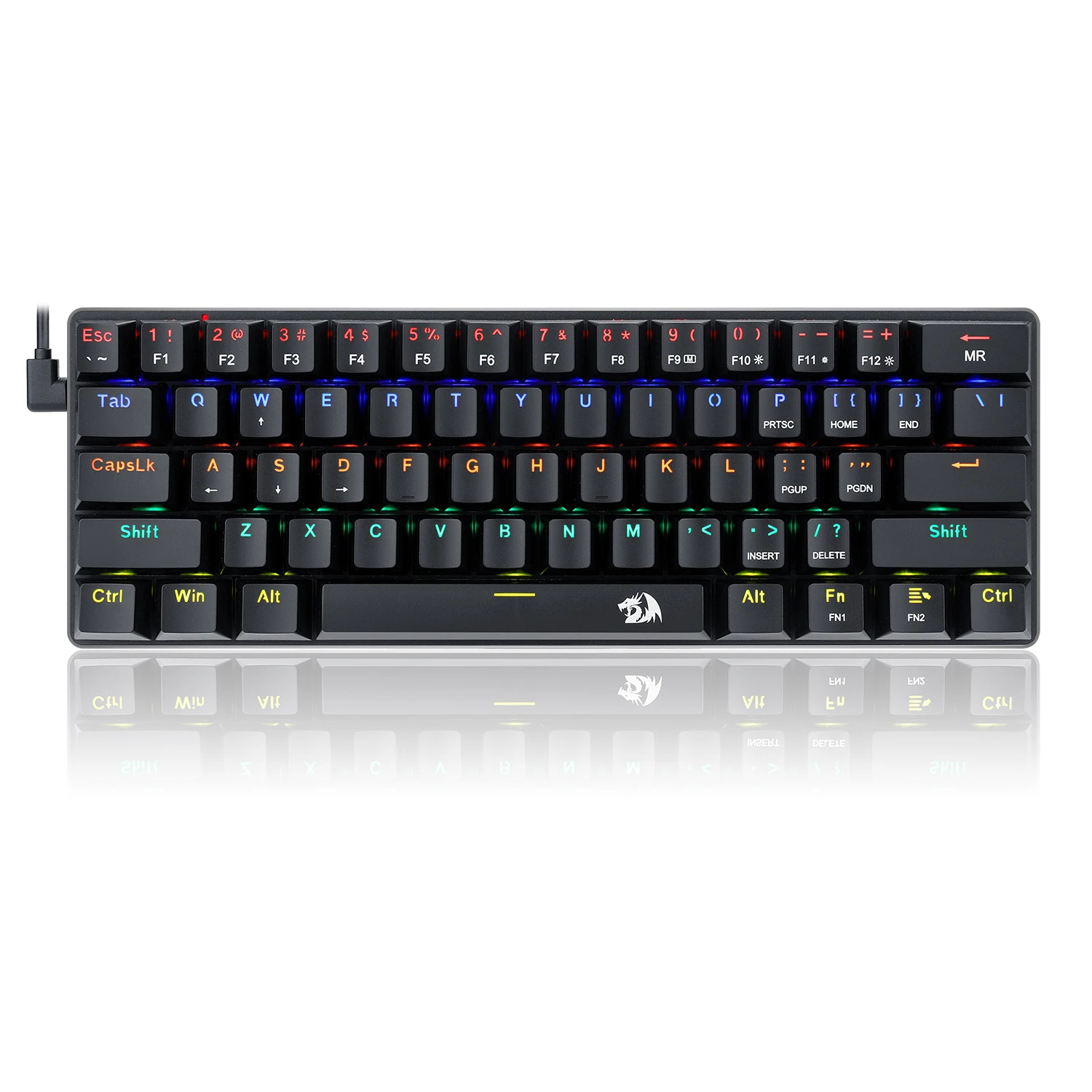 Redragon Jax K613 Rainbow Red Switch Arabic Wired Mechanical Gaming Keyboard