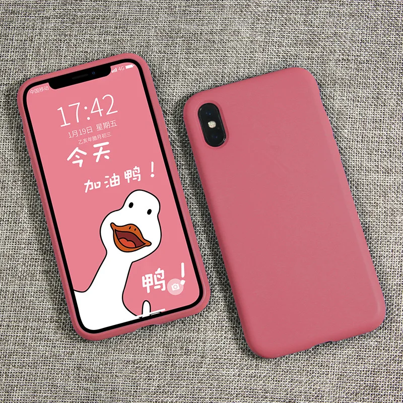 Мягкий жидкий силиконовый чехол для iPhone 11 Pro Max 6 6S 7 8 Plus X XR XS Max 5S SE роскошный чехол карамельного цвета для iPhone11