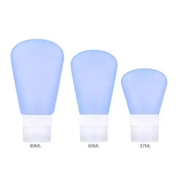 

37/60/89ml Empty Travel Storage Bottle Leak Proof Shampoo Bath Gel Container