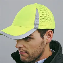 Дышащая бейсбольная Кепка шляпа от солнца Легкая спортивная низкая профильная Ночная Светоотражающая Беговая бейсболка головной убор Hi-Vis Кепка