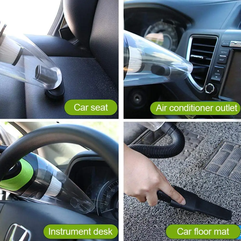  6500pa Strong Power Car Vacuum Cleaner DC 12V 120W Cordless Wet and Dry Dual Use Auto Portable Vacu