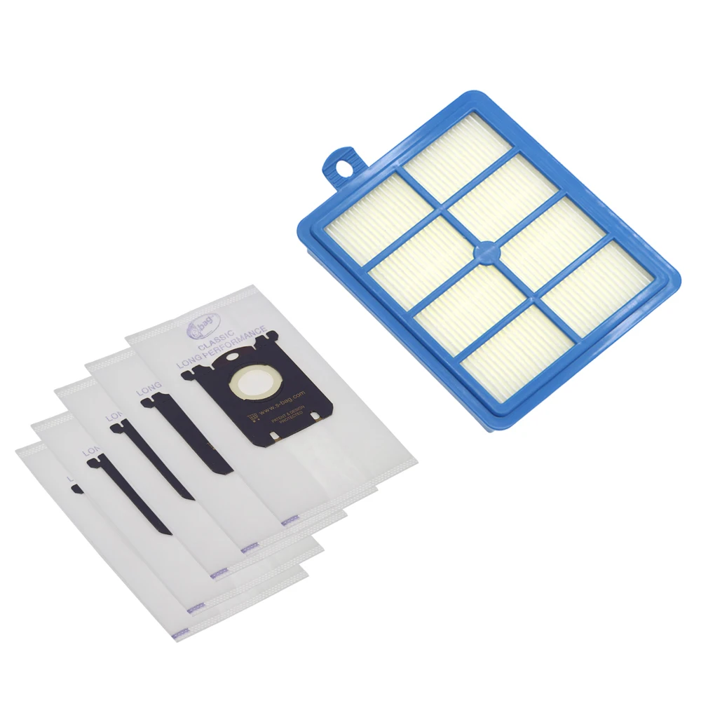 

6pcs/set 1pc Replacement Hepa Filter 5pcs Dust Bags for Electrolux Vacuum Cleaner Parts Hepa Filter and S-BAG