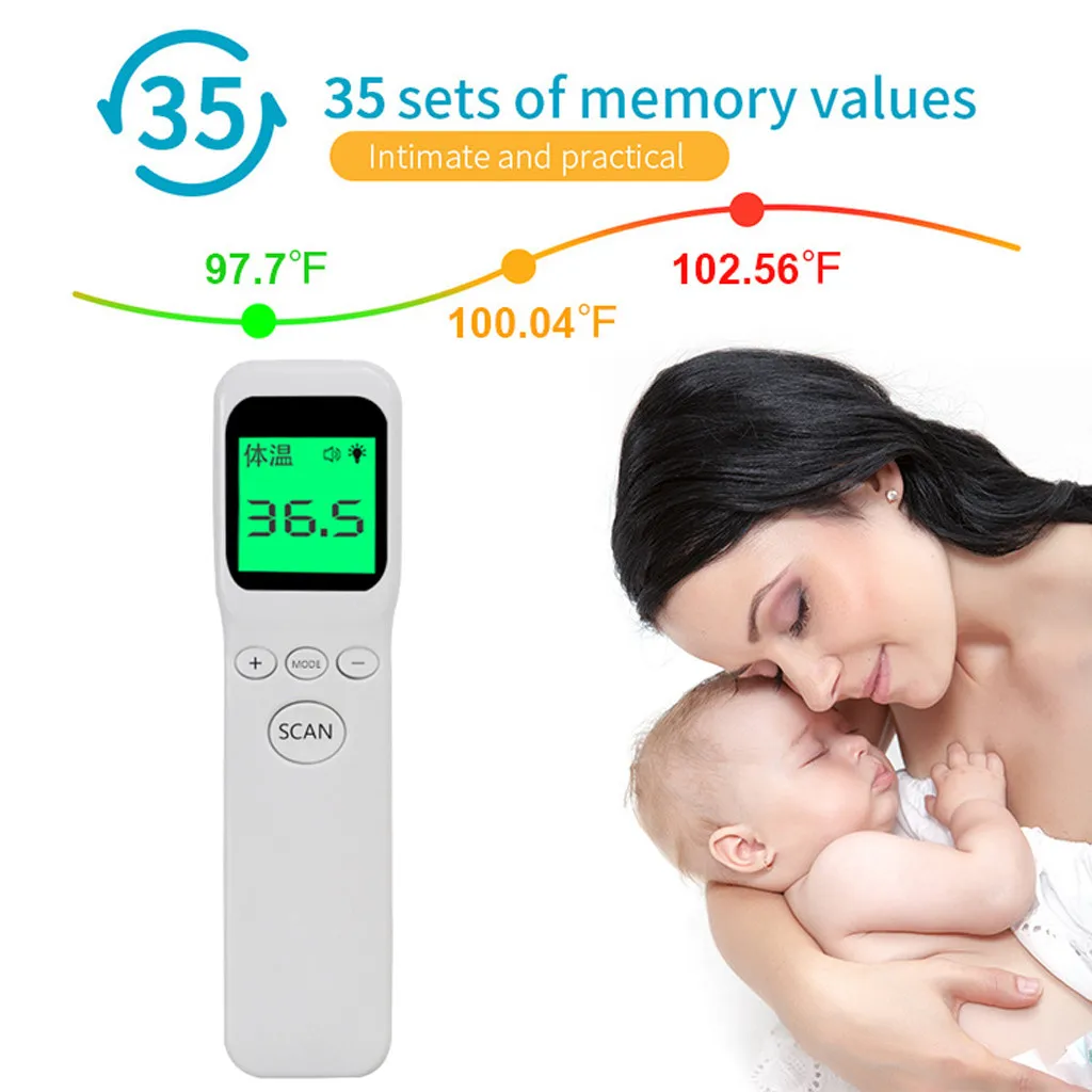 

New Household Health Monitor Thermometer , Non Contact Digital Multi-function Laser Infrared IR Forehead Thermometers Gun
