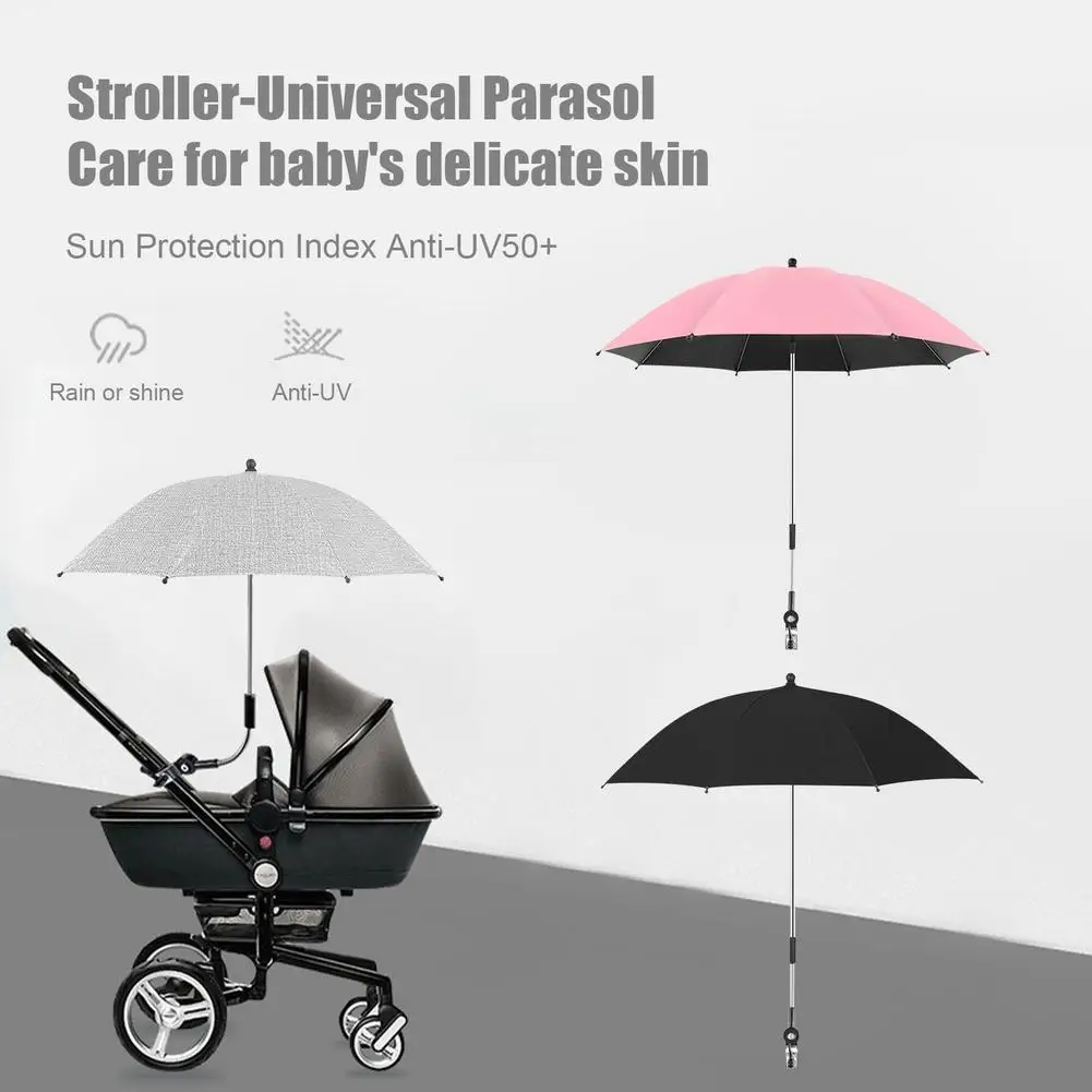 Baby Strollers near me 1pcs Detachable Baby Stroller Umbrella Adjustable Pram Baby Stroller Cover UV Rays Sun Shade Parasol Rain Protecter Outdoor Tool baby stroller accessories on sale