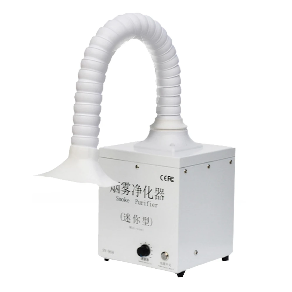 Extractor de humos, de humo móvil para el soldadura de polvo, escape de estaño, reparación soldadura, purificador SN988|Estaciones de soldadura| - AliExpress