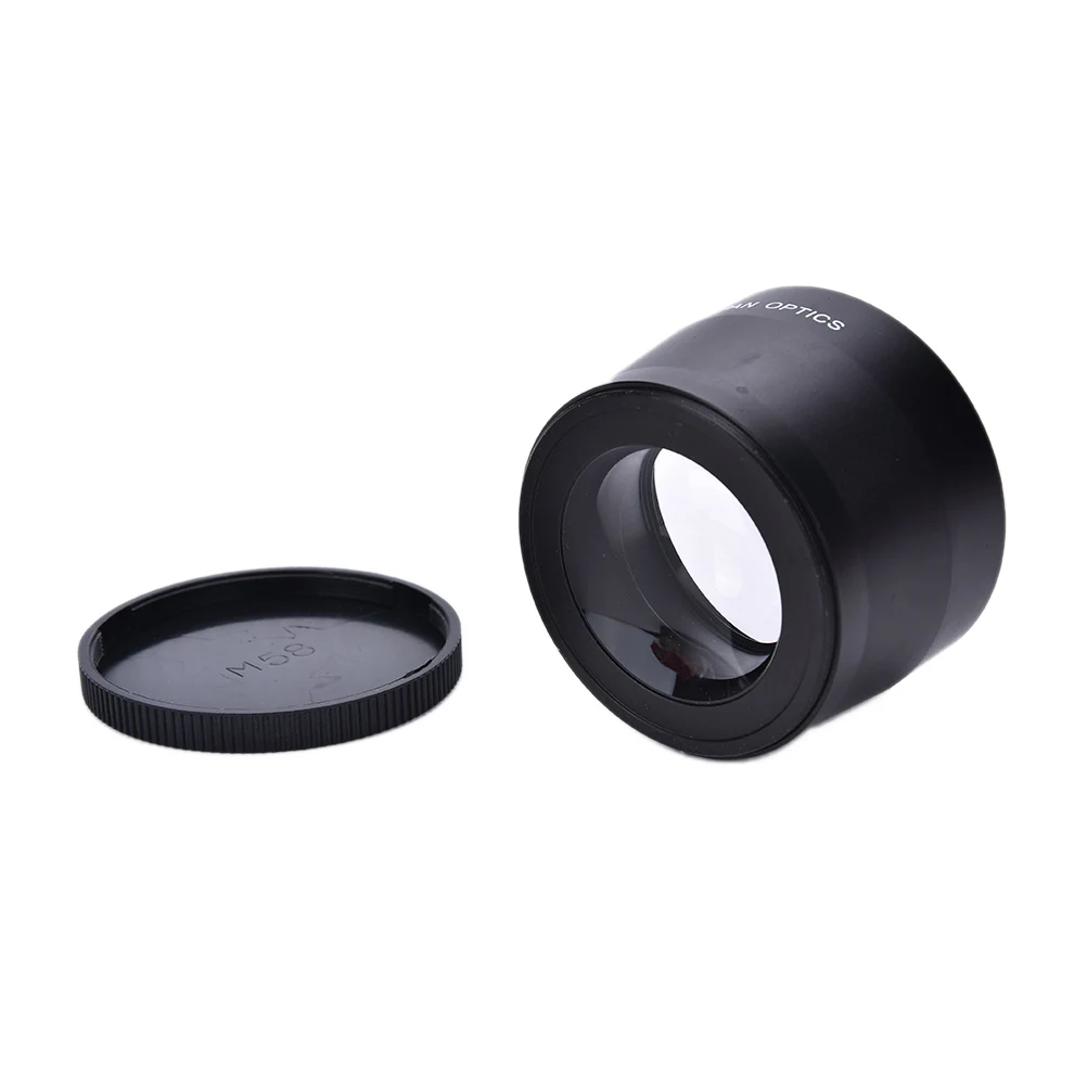 58mm2. 0X Профессиональный телеобъектив+ Ткань для очистки для Canon Nikon sony Pentax