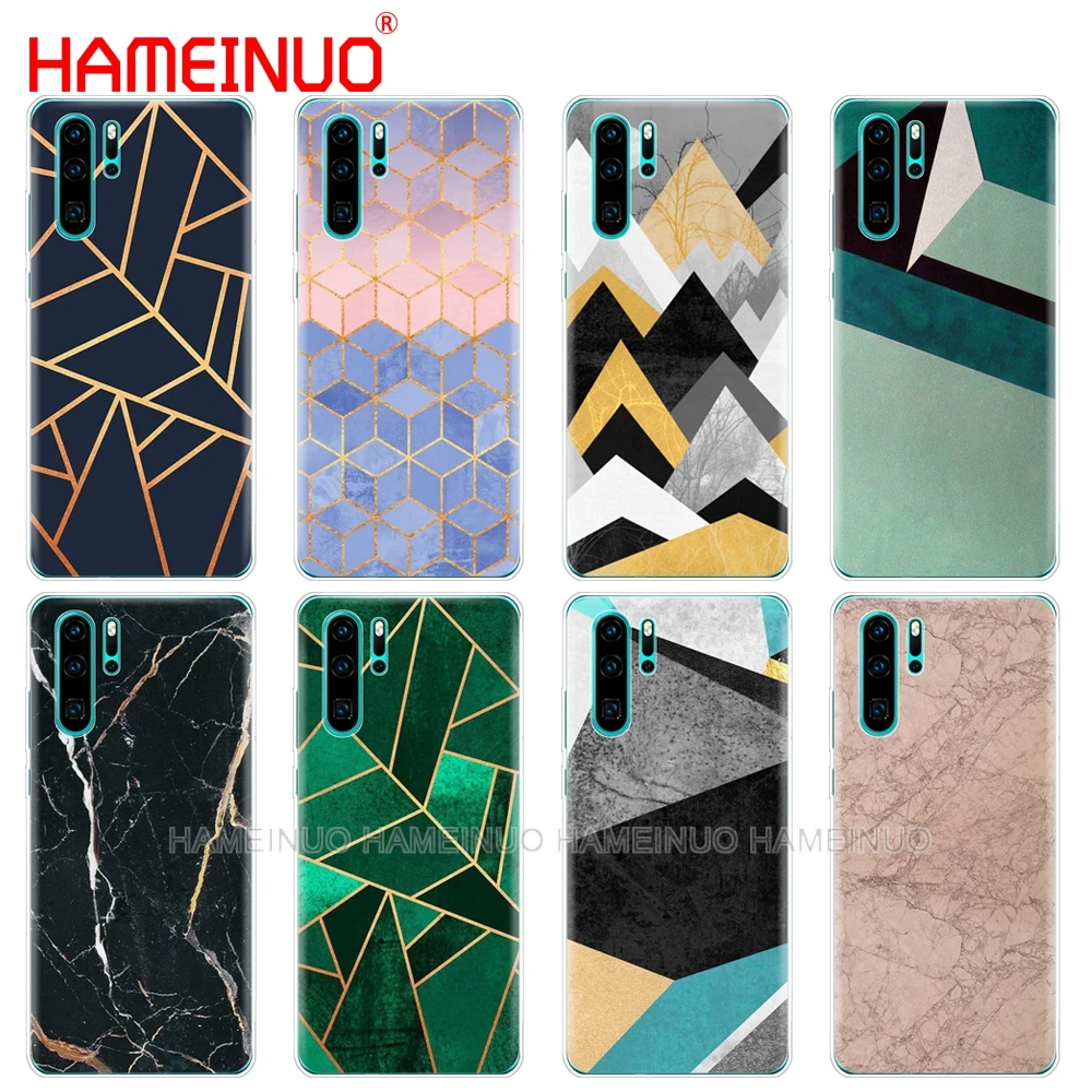 Силиконовый чехол для телефона huawei P30 PRO LITE P SMART 2019 plus p smart Z p20 lite мраморная линия