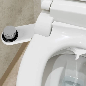 

Bathroom Bidet Sprayer Seat Attachment - Toilet Seat Attachable Fresh Water Adjustable Spray Function for Easy Full Cleaning, St
