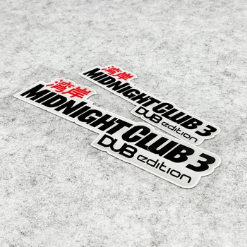 

LuLuSticker #174 MIDNIGHT CLUB3 DUB Edition Japan Wangan-Sen Racing Waterproof JDM HellaFlush Car Door Stickers Window Decals