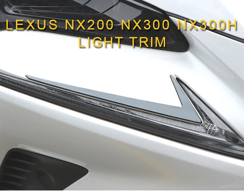 Carманго для LEXUS NX200 NX300 NX300h, автомобильный Стайлинг, передний светильник, лампа, головной светильник, накладка, рамка, хромированная наклейка, Аксессуары для экстерьера
