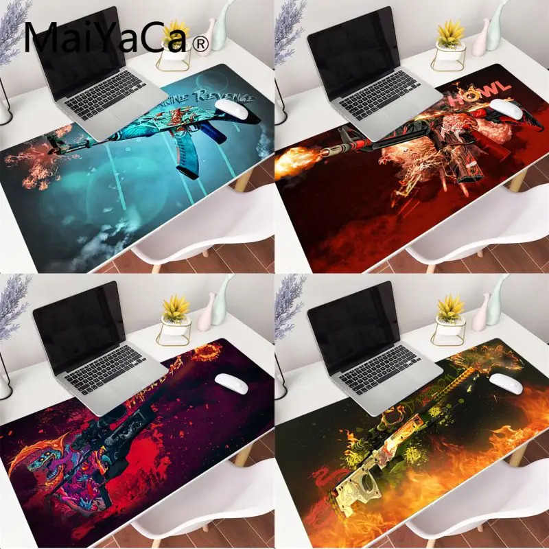 MaiYaCa Counter Strike CS GO gun офисные мыши геймеры коврик для игровой большой запирающийся