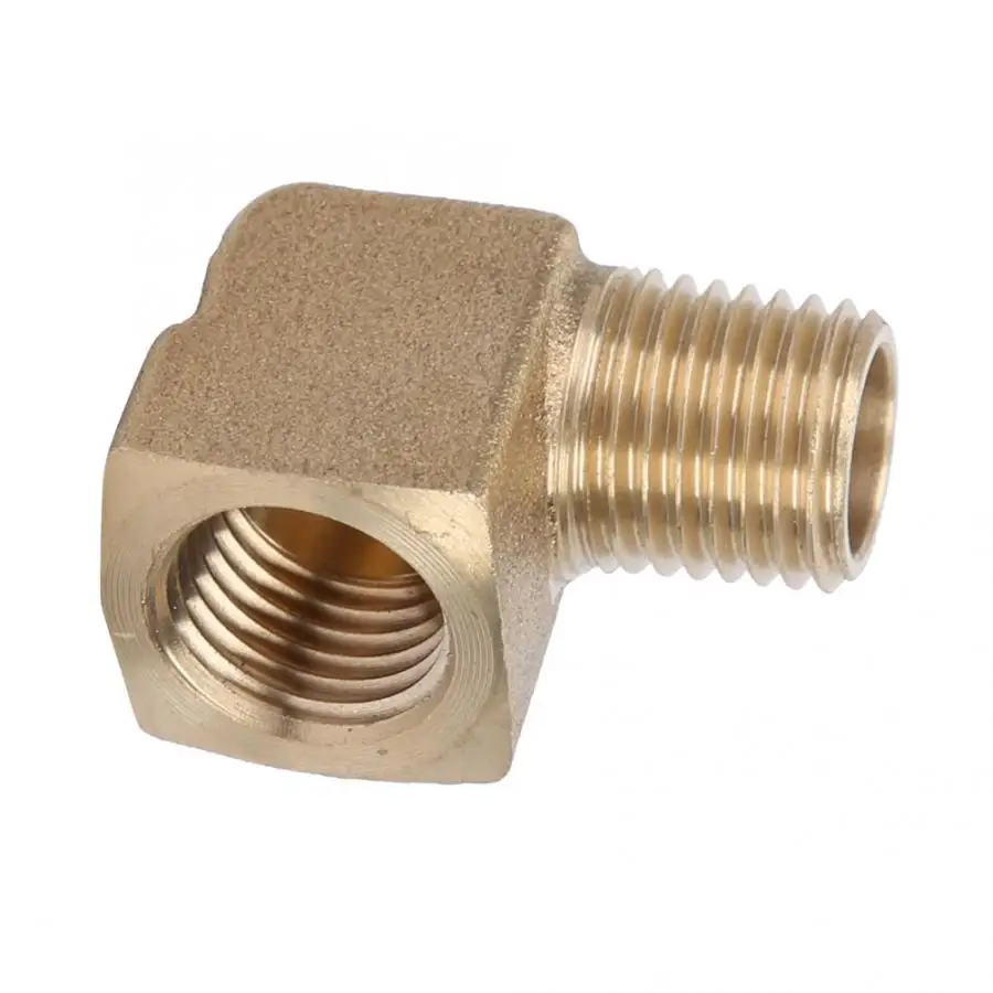 1/4" Brass Male Female NPT 90 Degree Elbow Pipe Fitting Connector