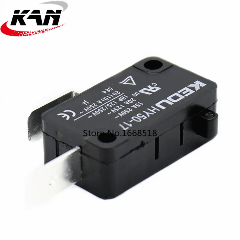Комплект из 2 предметов KEDU HY50-17 125 V/250 V Нормально открытый 2 Pin микроволновая печь микропереключатель микровыключатели