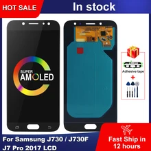 

3A+ AMOLED For Samsung Galaxy J730 LCD J730F J7 Pro 2017 LCD Display Touch Screen Digitizer Assembly For Samsung J7 2017 Display