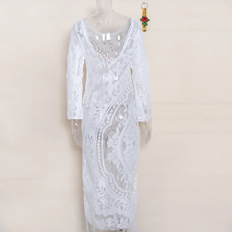 2020 One Piece Beachwear summer Cover Up Women Solid Beach dress ladies dress Sexy Suit Beach tunic