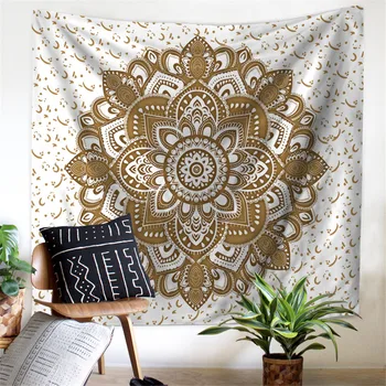 

Indian Mandala Tapestry Wall Hanging Sandy Beach Throw Rug Blanket Camping Tent Travel Mattress Sleeping Pad Mandala Tapestry