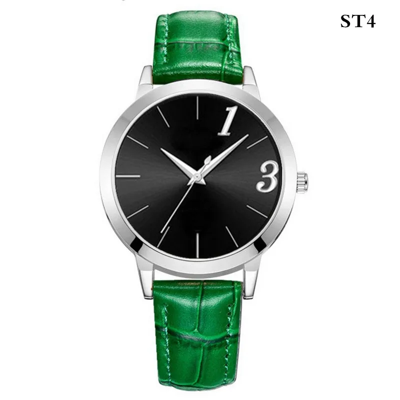 POFUNUO повседневные женские роскошные брендовые кварцевые часы женские модные наручные часы relogio feminino - Цвет: 7156ST 4 Green