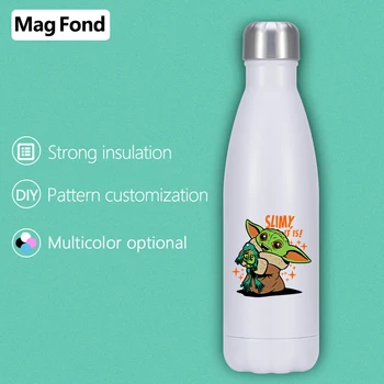 

Stitch 500ML Stainless Steel Water Bottle Double-Wall Vacuum Flask BPA Thermos for Sport Hiking Coffee Keep Hot/Cold Bowling