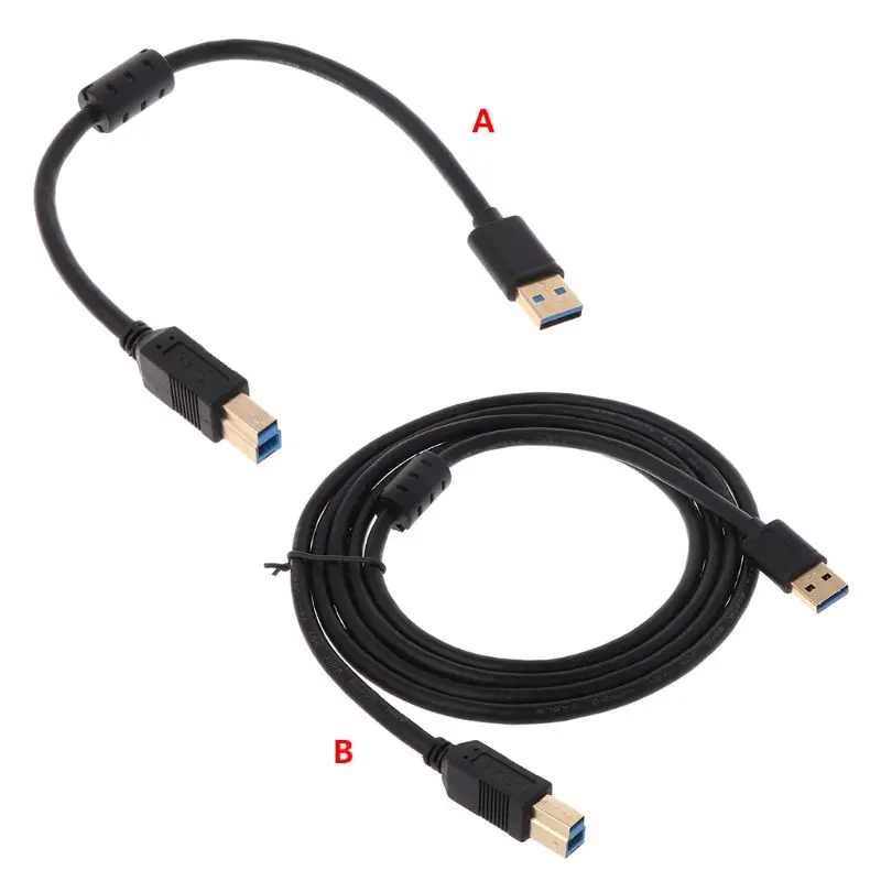 Суперскоростной usb-адаптер 3,0 кабель USB для принтера 3,0 AM-BM провод-УДЛИНИТЕЛЬ шнур для устройства принтера hp
