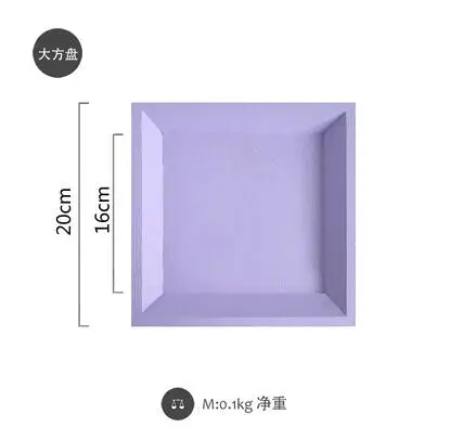 purple2 Tobs деревянный поднос для макарони ручной работы прямоугольник торт инструменты для вечерние украшения духи/макияж/ювелирные изделия хранения тарелка сладкий стол - Цвет: purple2