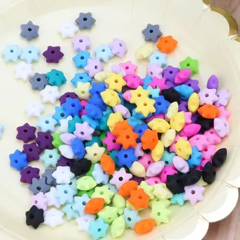 

10Pcs Baby Teether Silicone Beads For Mom DIY Bracelets Necklaces Craft Jewelry