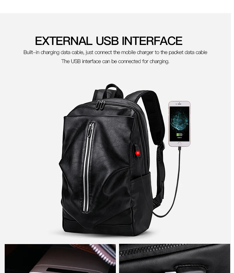 LIELANG School backpack Ноутбук Рюкзак Внешний USB Зарядка Компьютерные Рюкзаки Водонепроницаемый рюкзак для Мужчин Женщин