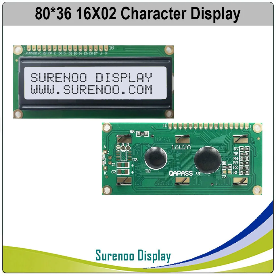 ЖК модуль LCM со встроенным контроллером SPLC780D 1602 16X2 английский японский русский