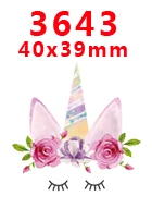 30 шт мультяшный персонаж плоское украшение из смолы PR 3496 - Цвет: 3643