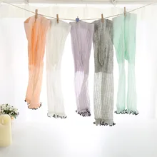 Летние леггинсы для маленьких девочек, леггинсы из чистого хлопка с оборками, кружевные штаны-капри, ультратонкие