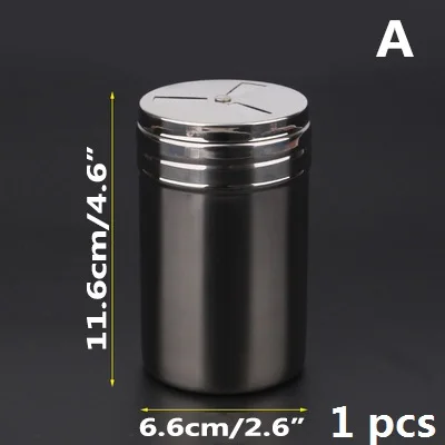 A L size 1 шт. Нержавеющая сталь специй сахар, соль, перец травы шейкер Jar готовить приправы бутылка инструмент Кухня гаджеты Аксессуары для барбекю - Цвет: A L size