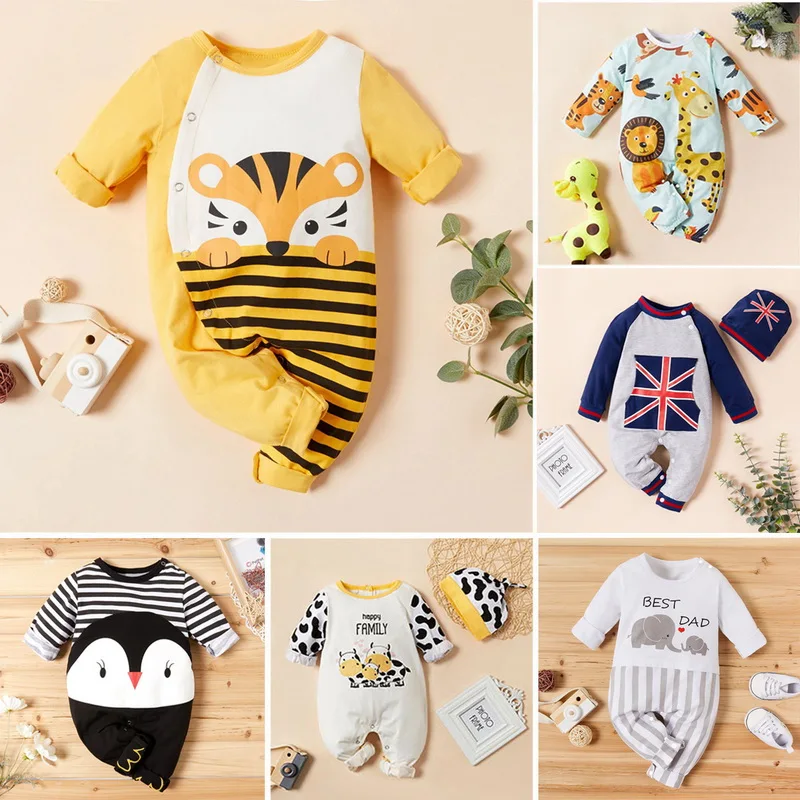 

Baby Romper Autumn Newborn Animal Cartoon Jumpsuit Baby Clothes Girl Romper Jumpsuit Baby Clothes